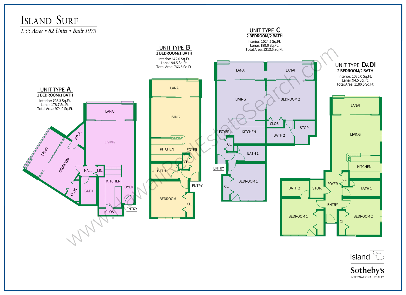 Island Surf Floor Plans